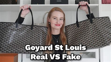 goyard fake vs real|how to identify a Goyard handbag.